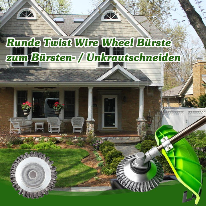 4-in-1 Gartengerät mit 2-Takt-Motor | Rasentrimmer, Heckenschere, Freischneider &amp; Hochentaster | Leistungsstarkes Multitool für Gartenpflege