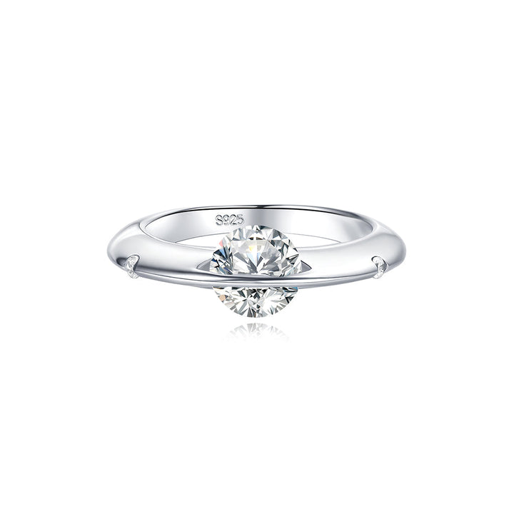 Unisex rotating star ring 925 silver | Adjustable &amp; nickel-free | Brushed or polished | Gift for every day