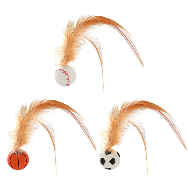 Limited Time 50% Off Interactive Feather Cat Bouncing Ball