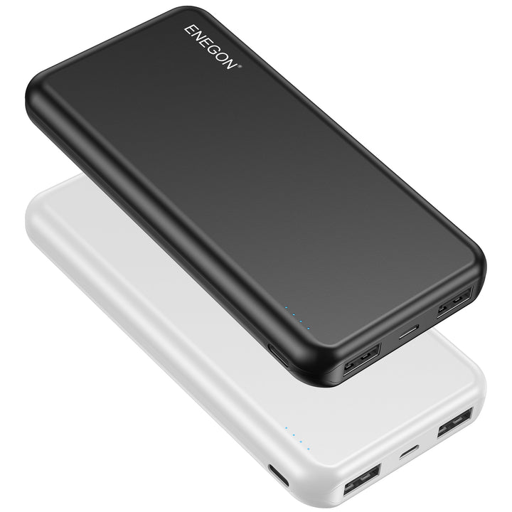 Powerbank | 10000 mAh 2er-Pack mit Dual-USB für Smartphone und Tablet