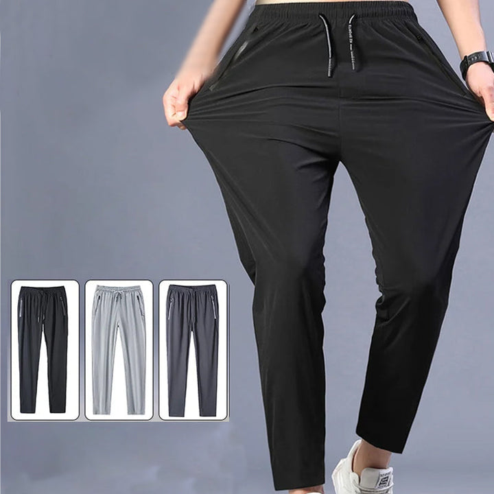 Schnelltrocknende Freizeithose | Stretchhose mit Reißverschlusstaschen und UV-Schutz
