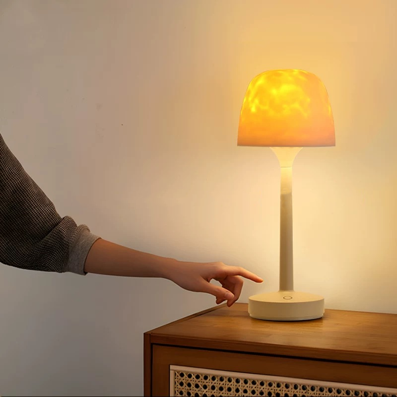 LED mood lamp | 16 colors &amp; remote control | Rotating light with USB &amp; battery | Sphere glow