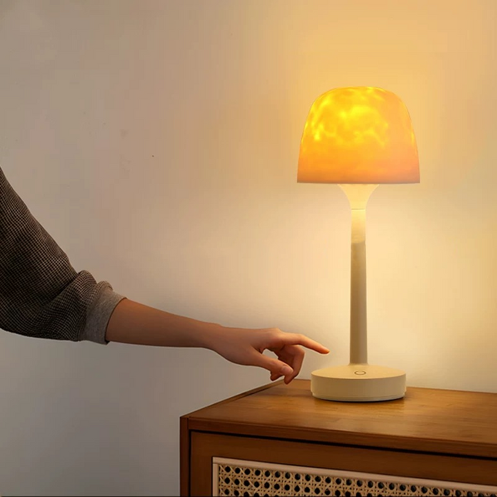 LED mood lamp | 16 colors &amp; remote control | Rotating light with USB &amp; battery | Sphere glow