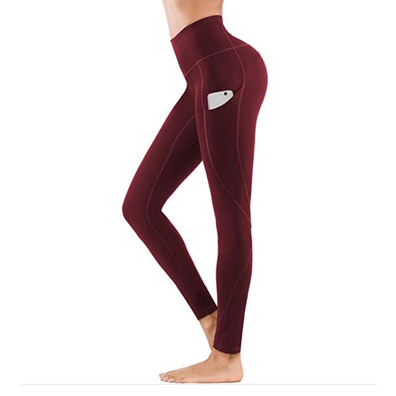 Leggings mit hoher Taille | Damen Sportleggings mit Taschen und figurformendem Komfort