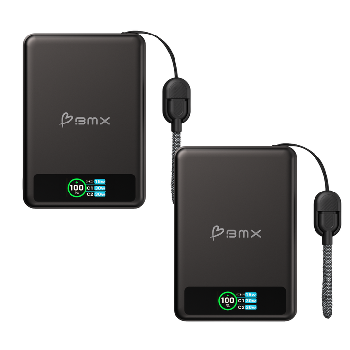 Magnetische Powerbank 10000 mAh | Qi2 Powerbank mit 30W USB-C Schnellladung 2er-Set