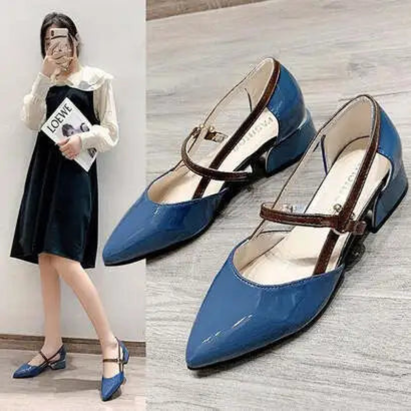 Damen Slingback Pumps spitz mit 3,5 cm Absatz | Eleganter Look, alltagstauglich &amp; bequem | Dämpfende Sohle | Sommer &amp; Events