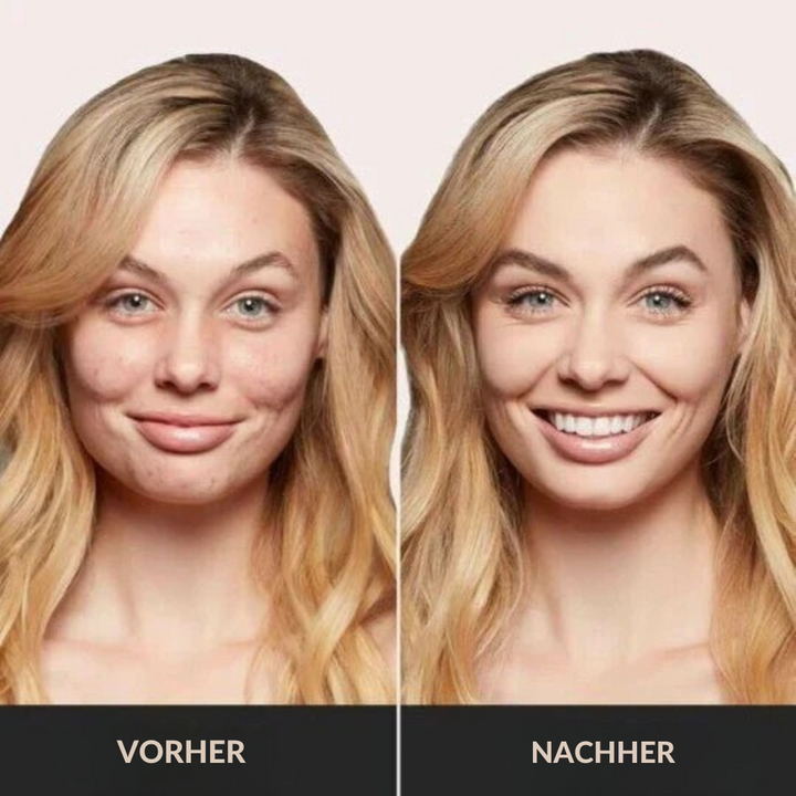 CC-Creme Air Cushion mit Pilzkopf-Applikator | Farbkorrektur &amp; ebenmäßiger Teint | Nicht klebrig, kaschiert Poren &amp; Rötungen, 2 Nuancen