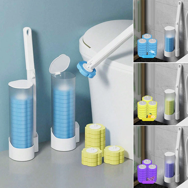 Antibakterielle Einweg-Toilettenbürste | Hygienische Reinigung &amp; Frischer Duft | Einfache Anwendung für sauberes Badezimmer