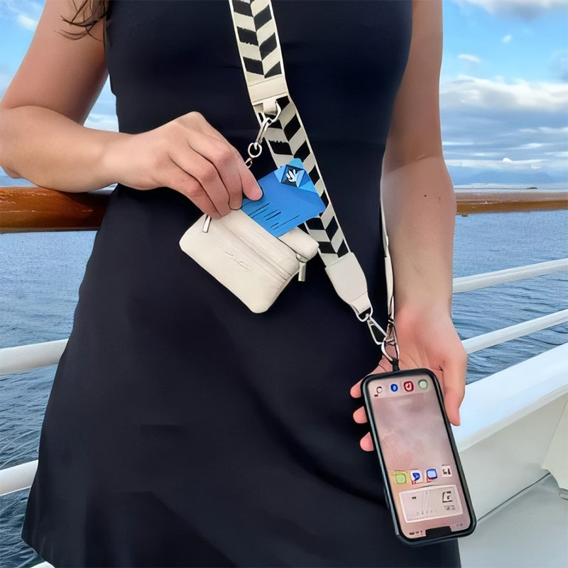 SecureKeyBand™ Phone Strap with Zipper Pocket