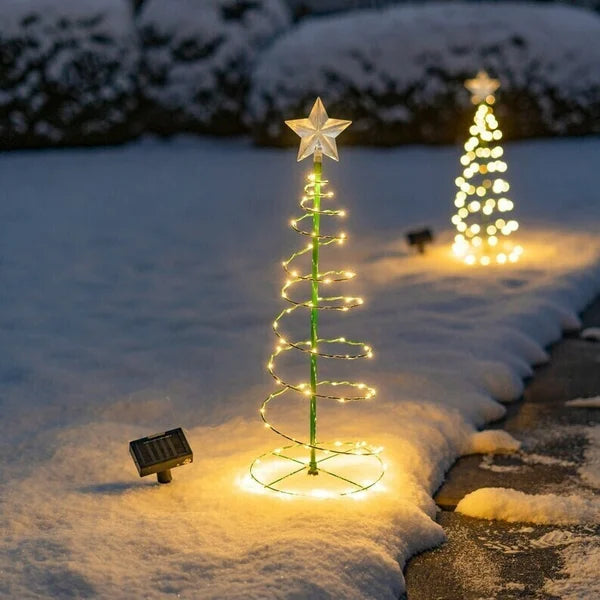 50% DISCOUNT | ShineTree™ - Solar LED metal Christmas tree with string lights [Last day discount]