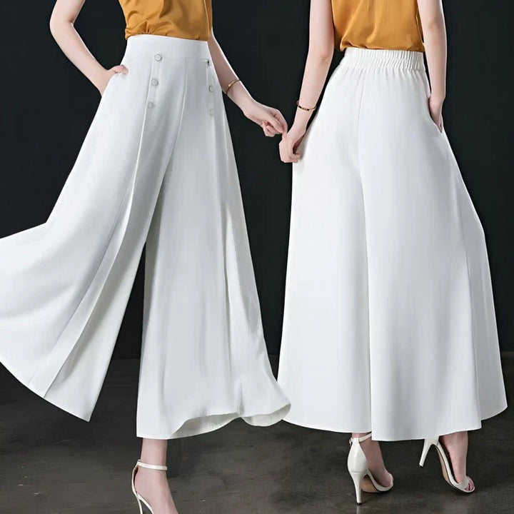Damen Weitbein-Hose | Elegante Wide-Leg Hose mit hohem Tragekomfort für Alltag und Büro