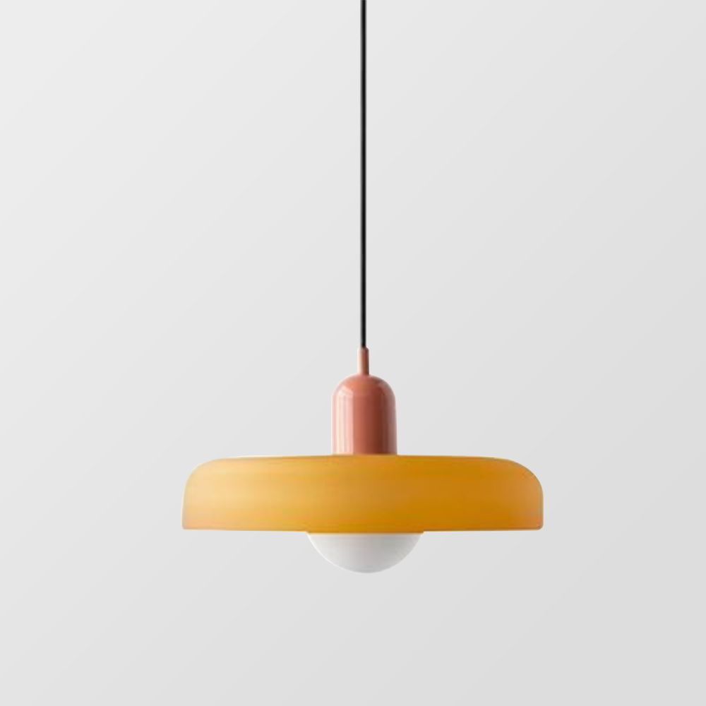 Pendant lamp made of metal &amp; glass with stained glass look | Ø25/Ø35 cm, G9 socket | Adjustable suspension | Crystal look