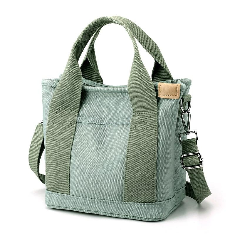 Large canvas organizer bag with compartments &amp; wide straps | Fits 13-inch laptop | Only 400 g, washable | 5 colors