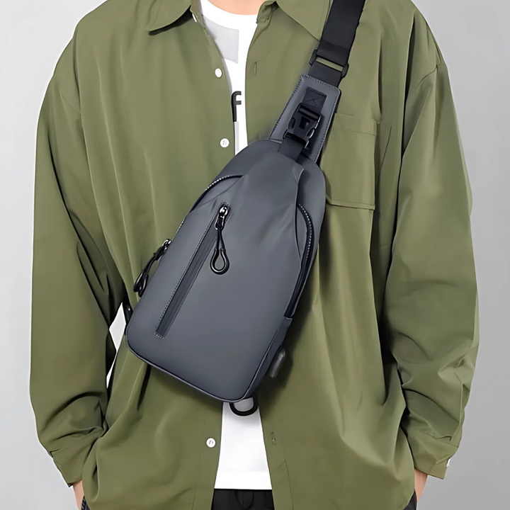 Anti-Diebstahl Crossbody Tasche | Wasserabweisende Reisetasche mit versteckten Reißverschlüssen | 6+ Fächer für Handy &amp; Reisepass