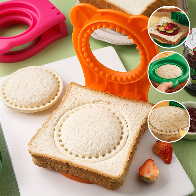 Sandwich Ausstecher &amp; Versiegler | Macht gefüllte Taschen-Sandwiches in Sekunden | BPA-freier Kunststoff | Für Lunchbox &amp; Snacks
