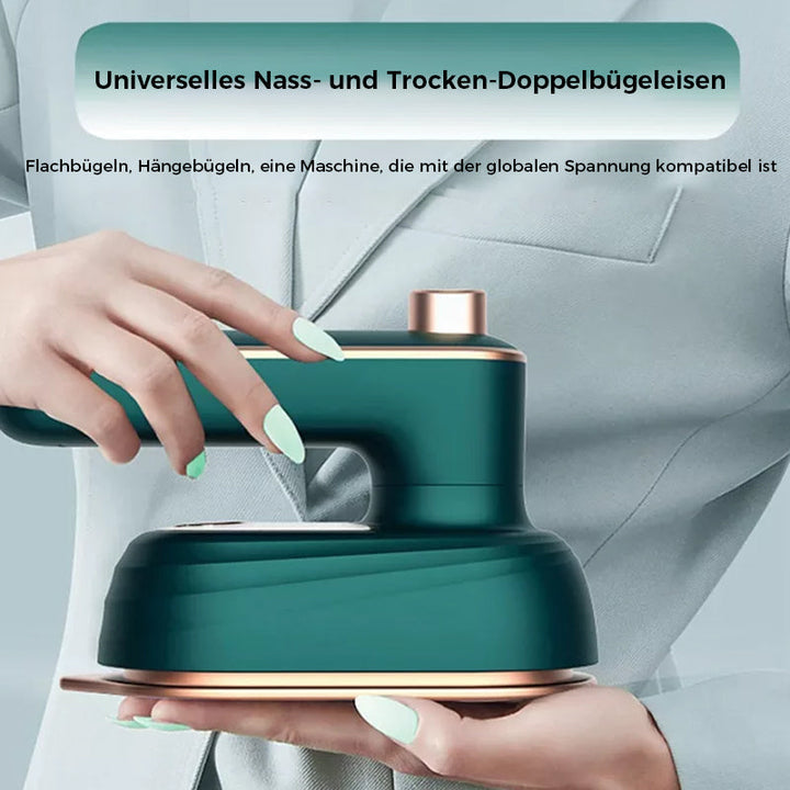 Tragbares Dampfbügeleisen | 2-in-1 Reisebügeleisen mit 30 Sekunden Aufheizzeit und 50 ml Wassertank