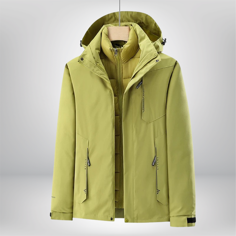 Damen Skijacke mit Kapuze | Sportliche Winterjacke mit verstellbarer Kapuze und praktischen Taschen für Ski und Outdoor