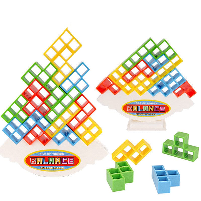3D Tetris stacking game with 16 blocks | Skill &amp; thinking game for children &amp; adults | Promotes concentration &amp; motor skills