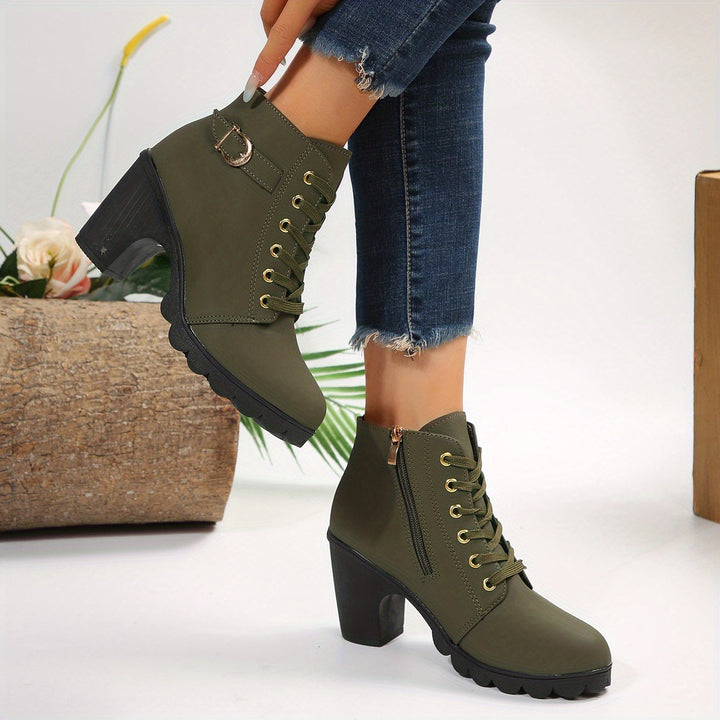 Orthopädische Damen Stiefeletten mit Komfortsohle | Elegante Ankle Boots für Alltag &amp; Büro | Bequeme, stilvolle Herbst- &amp; Winterboots