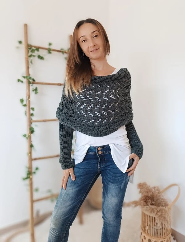Damen Komfortschal im Lagen-Look | Weich &amp; elegant für Alltag &amp; Büro | Vielseitig tragbar, ideal für Übergang &amp; Winter