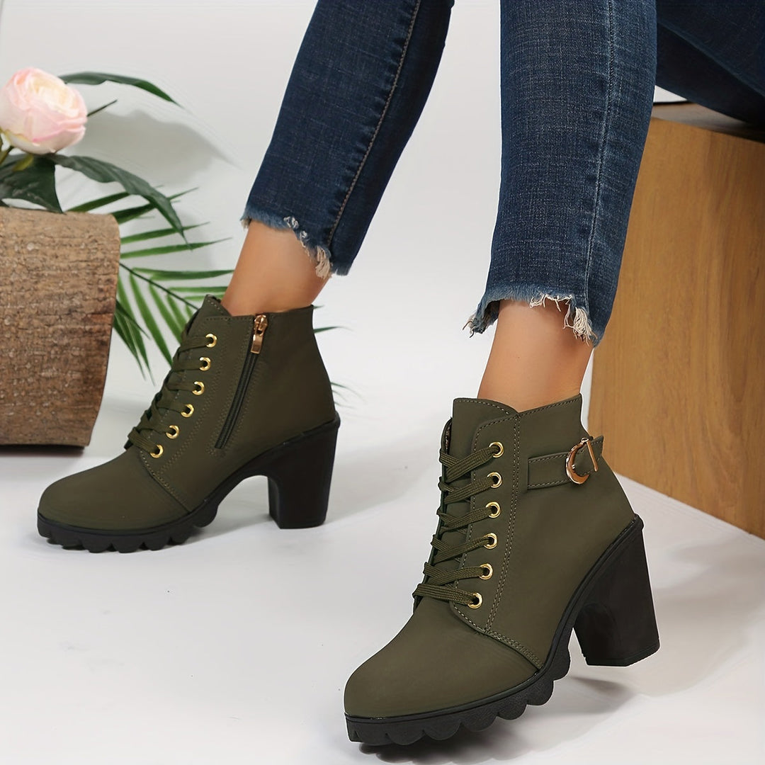 Orthopädische Damen Stiefeletten mit Komfortsohle | Elegante Ankle Boots für Alltag &amp; Büro | Bequeme, stilvolle Herbst- &amp; Winterboots
