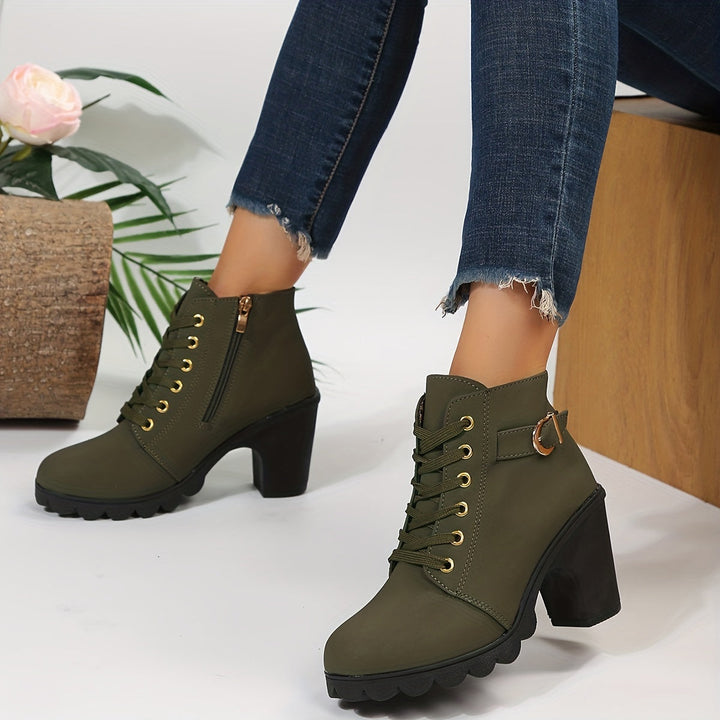 Orthopädische Damen Stiefeletten mit Komfortsohle | Elegante Ankle Boots für Alltag &amp; Büro | Bequeme, stilvolle Herbst- &amp; Winterboots