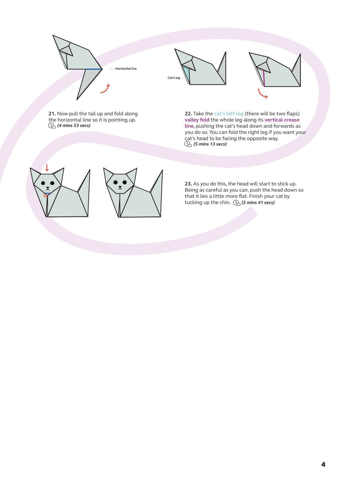 Origami-Katzen-Set aus FSC-Papier | DIY-Bastelset für Katzenfiguren | Kreative Deko &amp; Geschenkidee