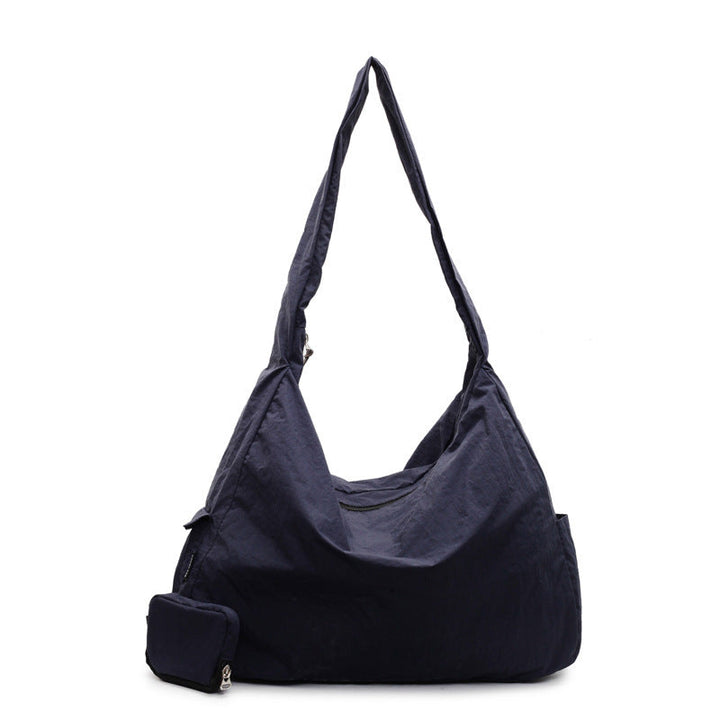 Damen Umhängetasche | Große Crossbody Tasche mit Reißverschluss und Außentasche