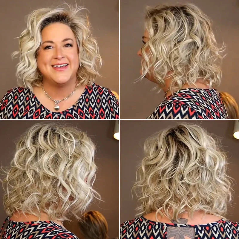 Clip-on Kurzhaar-Perücke zum Aufsetzen | Natürliches Finish, schnell gestylt | Bequem &amp; sicher, für alle Haartypen | 1+1 gratis