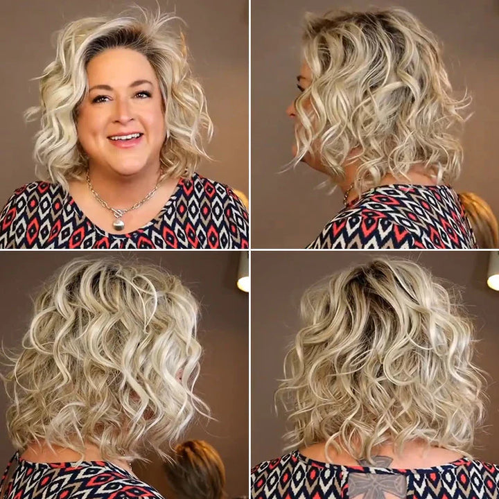 Clip-on Kurzhaar-Perücke zum Aufsetzen | Natürliches Finish, schnell gestylt | Bequem &amp; sicher, für alle Haartypen | 1+1 gratis