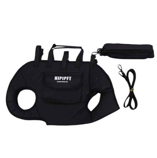 Pet carrier bag with horizontal lying position | AirMesh breathable &amp; lightweight | Crossbody/shoulder/pull | S–XL