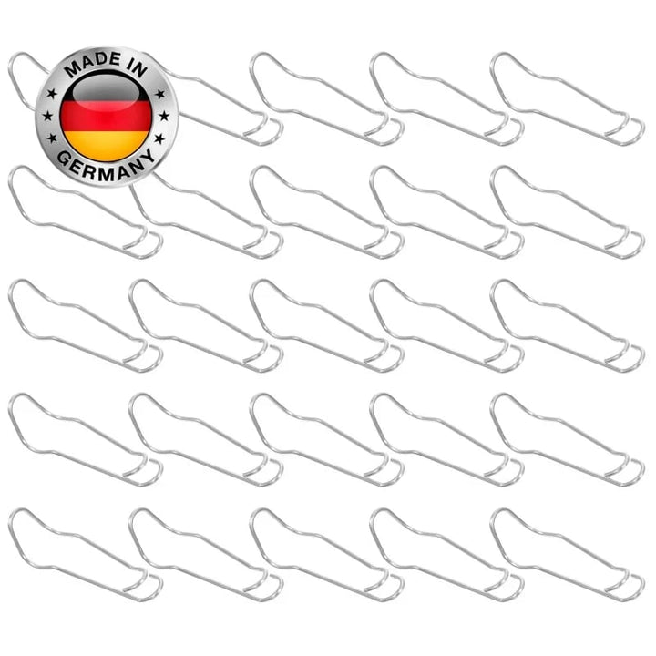 Zaun- &amp; Rohrverbinder Clips aus verzinktem Eisen | Für Gewächshaus, Zaun, Rankhilfe &amp; Spalier | Korrosionsschutz | 11/16/20 mm