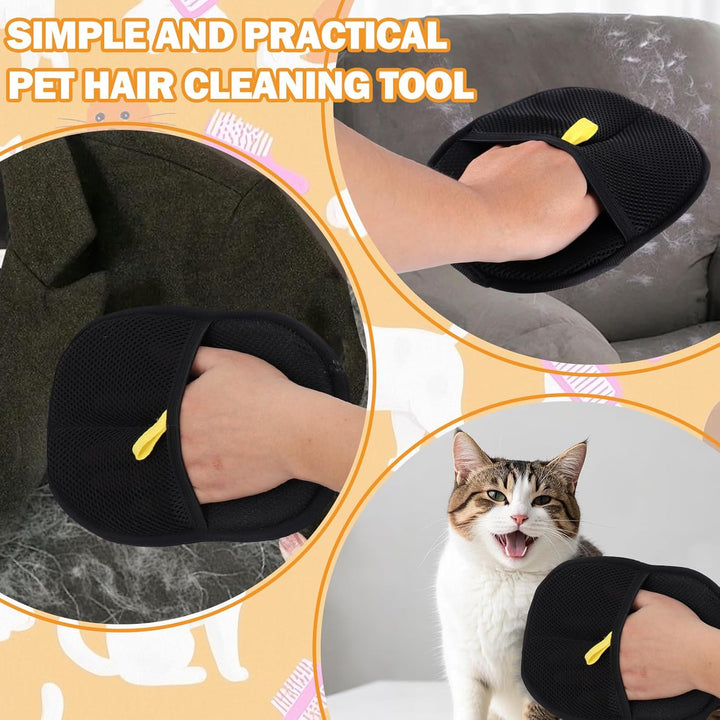 Handschuh zur Tierhaar-Entfernung 24×16 cm | Wiederverwendbar, schnell sauber | Für Sofa, Bett &amp; Auto