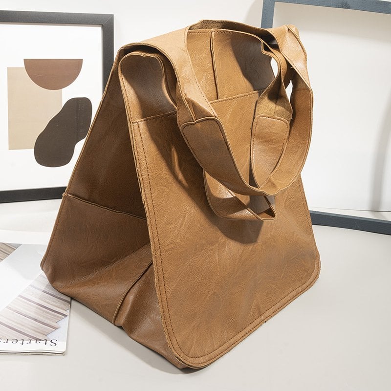 Damen Shopper Tasche aus Kunstleder | Große Handtasche mit Viel Stauraum | Elegant, Geräumig &amp; Perfekt für Alltag und Reisen