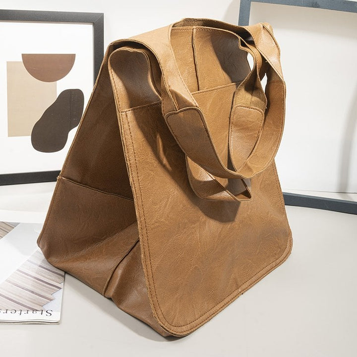 Damen Shopper Tasche aus Kunstleder | Große Handtasche mit Viel Stauraum | Elegant, Geräumig &amp; Perfekt für Alltag und Reisen