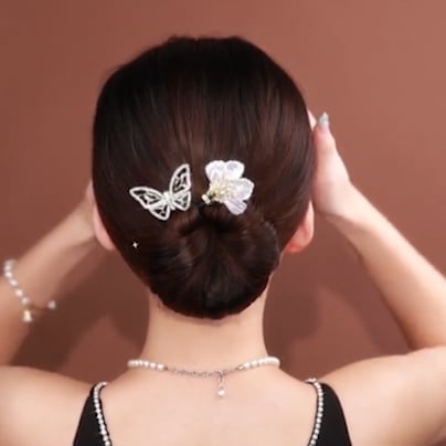Haarstyling Dutt-Maker aus Stoff | Schneller Dutt &amp; Half-Up Look ohne Haarnadeln | Für dünnes &amp; dickes Haar | Komfortabler Halt