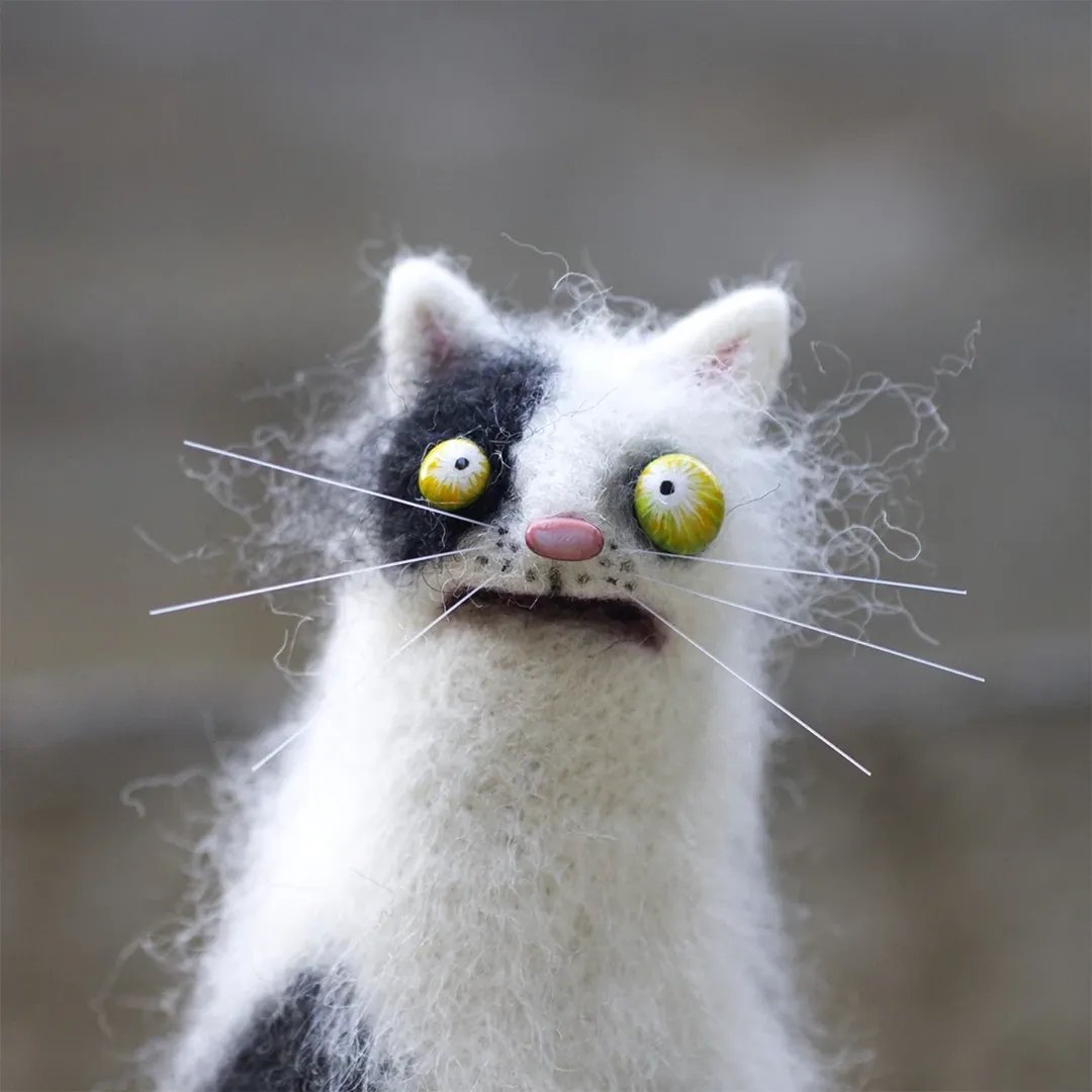 🎁Gyapjúfilc társak – különc kézzel készített kísérők🐱