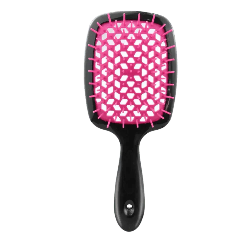 Entwirr-Haarbürste Paddelbürste | Schmerzfrei entknoten + Kopfhautmassage | Anti-statisch gegen Frizz | 5 Farben