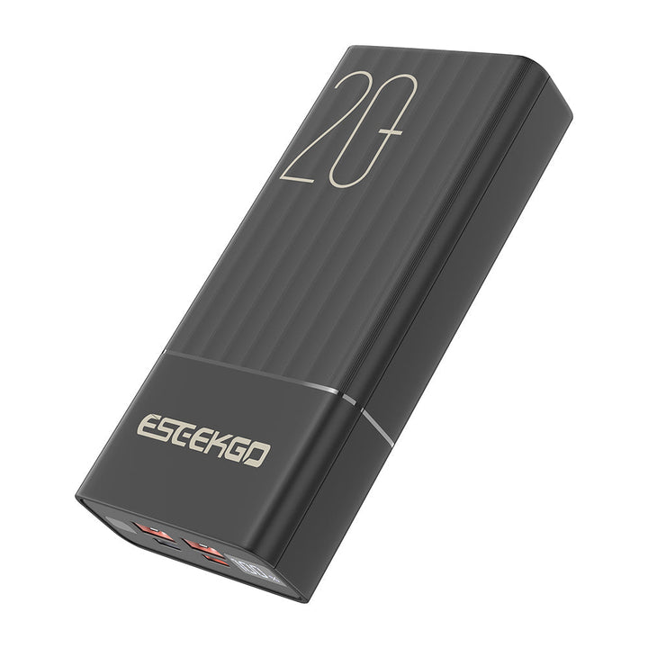 Powerbank | 20.000 mAh mit 22,5 W Schnellladung, Digitalanzeige und 3 Anschlüssen