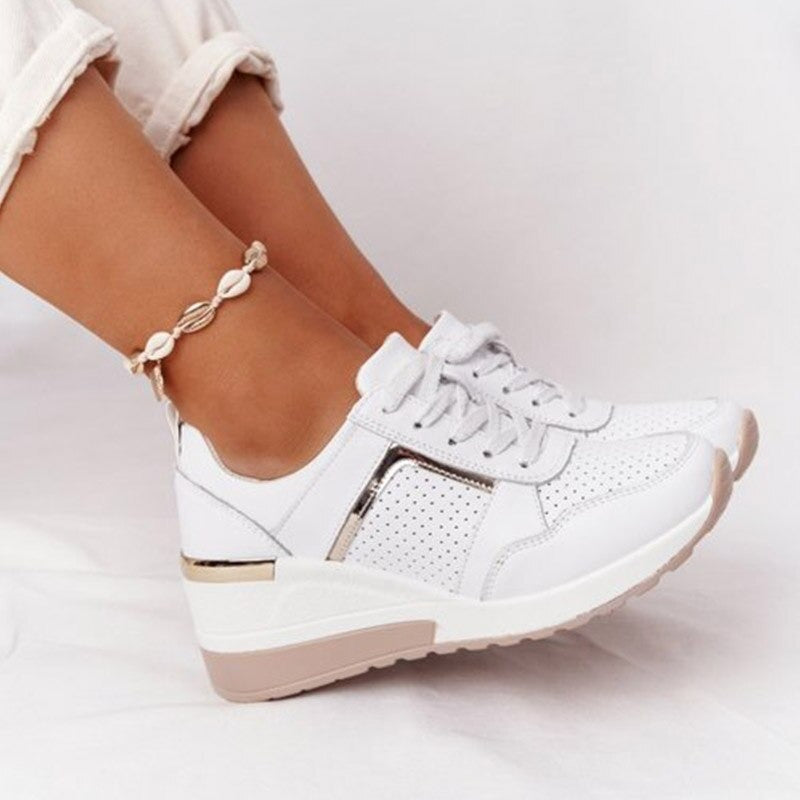 Damen Sneaker Bequem &amp; Modisch | Alltagsschuhe mit Dämpfung &amp; Rutschfester Sohle | Leichte Freizeitschuhe für Jeden Tag