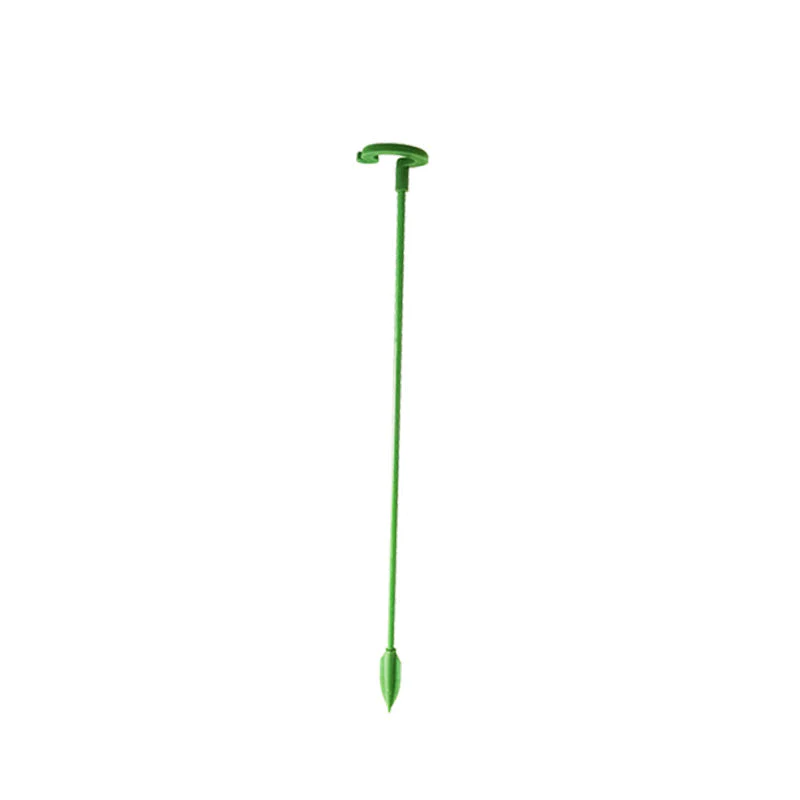 Pflanzenstützen mit Stützring (10er Set) | Gerade Stängel ohne Abknicken | Unauffällig grün, robust &amp; wiederverwendbar | 17–48 cm