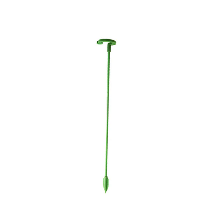Pflanzenstützen mit Stützring (10er Set) | Gerade Stängel ohne Abknicken | Unauffällig grün, robust &amp; wiederverwendbar | 17–48 cm