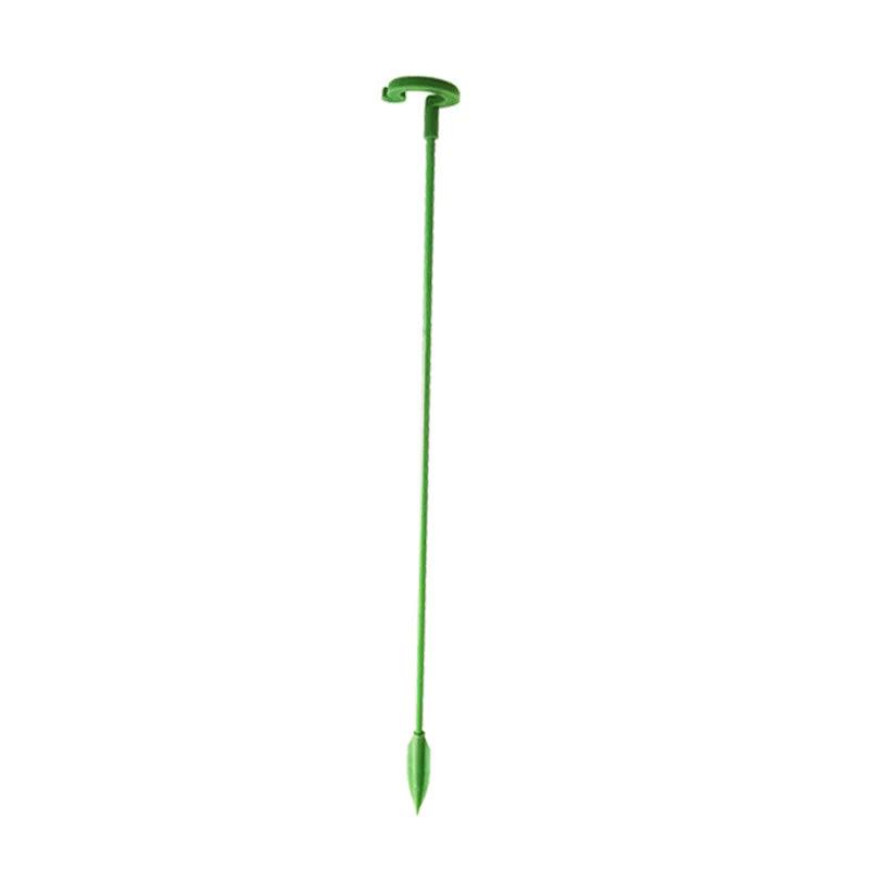 Pflanzenstützen mit Stützring (10er Set) | Gerade Stängel ohne Abknicken | Unauffällig grün, robust &amp; wiederverwendbar | 17–48 cm
