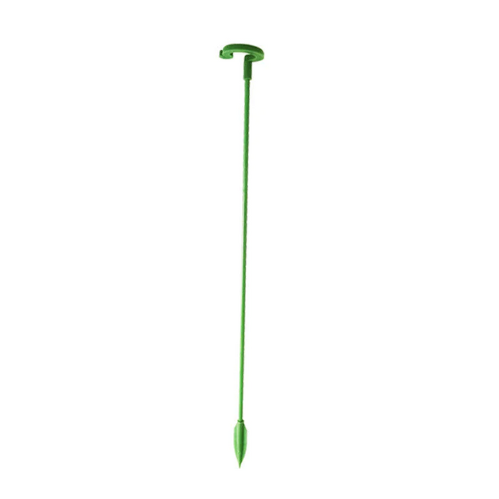 Pflanzenstützen mit Stützring (10er Set) | Gerade Stängel ohne Abknicken | Unauffällig grün, robust &amp; wiederverwendbar | 17–48 cm