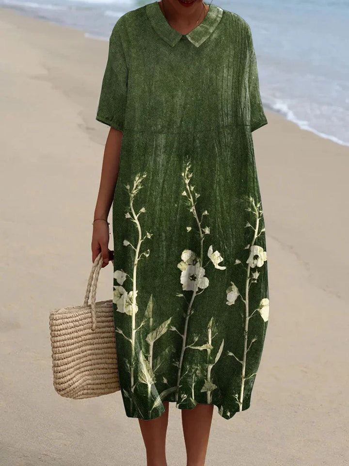 Damen Sommerkleid mit Blumenmuster | Luftig &amp; leicht, femininer Schnitt | Ideal für Strand, Park &amp; Alltag im Sommer