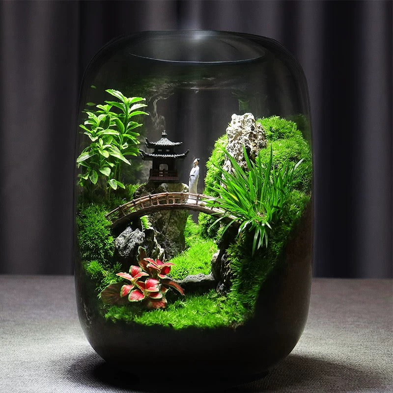 LushVista - Diorama paesaggio di muschio