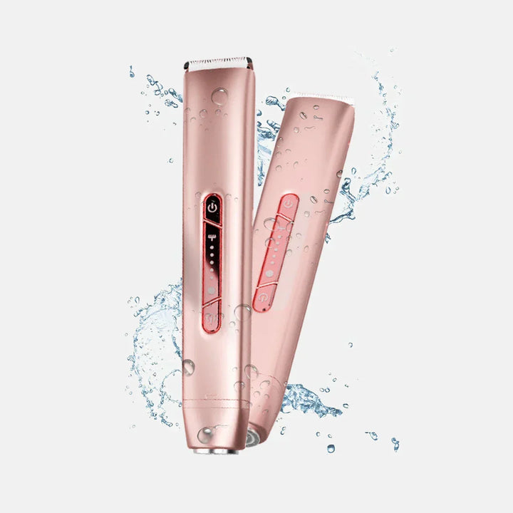 Damen Bikini-Trimmer 2-in-1 | Elektrischer Rasierer für Gesicht &amp; Körper | Schmerzfreie Haarentfernung Nass &amp; Trocken