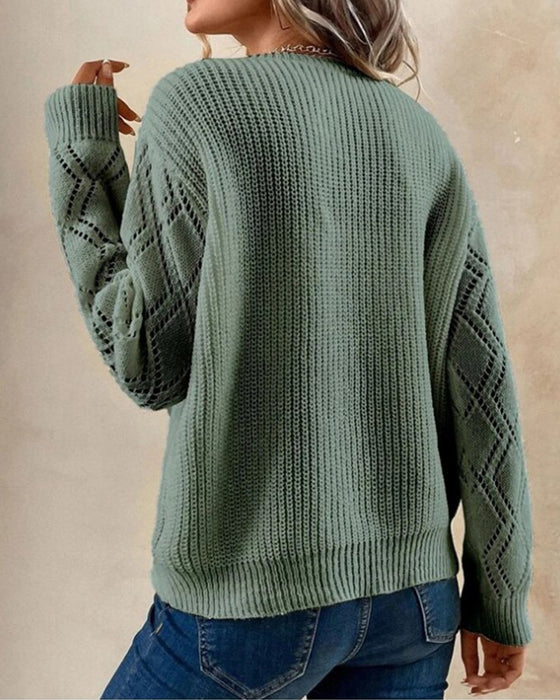 Chantal| Pull élégant à col en V