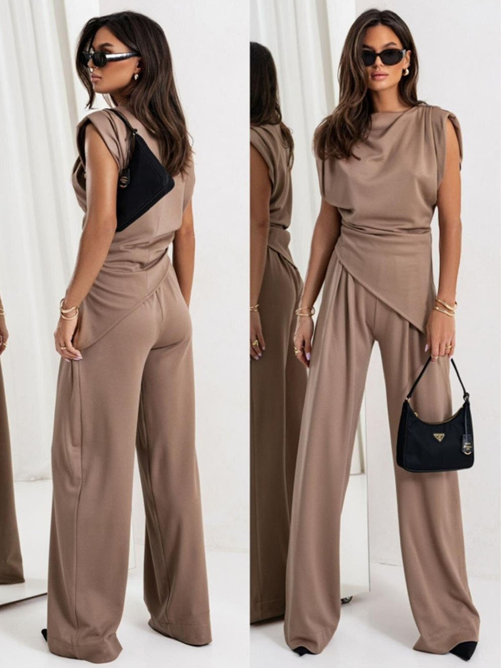 Damen Overall mit fließender Passform | Lässiger Einteiler für Frühling und Sommer | Größen S-2XL