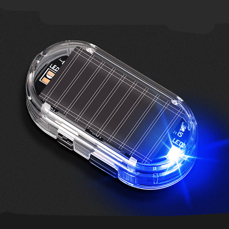 Solar LED Auto Alarmleuchte | Blinkende Sicherheitsanzeige für Auto | Automatischer Nachtsensor | Solar &amp; USB-Aufladung | 2er- oder 4er-Set